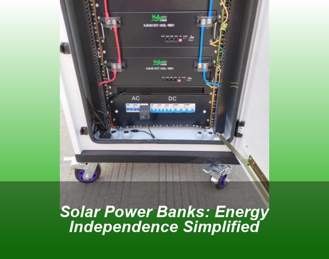 Solar Power Banks: Energy Independence Simplified
